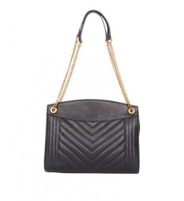 Sac besace Simone en cuir Noir Nat & Nin