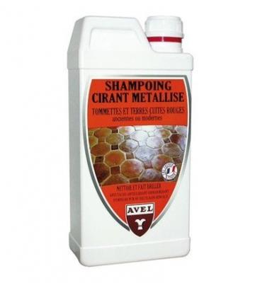 Shampoing cirant m&eacute;tallis&eacute; pour tomette et terre cuite rouge - 1 L