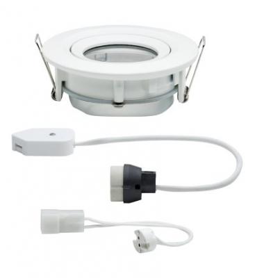Kit Spot Nu &Agrave; Encastrer Orientable Nova - Ip65 Blanc Paulmann