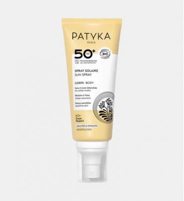 Patyka Spray Solaire Corps SPF50+ Bio Adultes et Enfants100ml