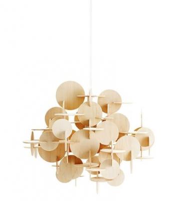 Normann Copenhagen - Bau Suspension lumineuse, naturel, grand