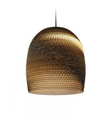 Graypants Bell10 lumi&egrave;re pendentif brun carton &Oslash;27x28cm