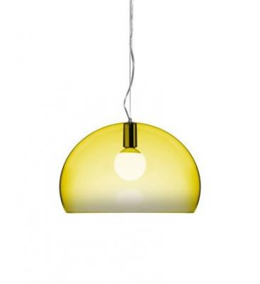 Kartell FL / Y, Lampe &agrave; Suspension, Jaune