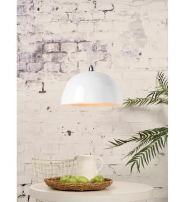 Suspension simple en bambou blanc - collection halong - good&mojo