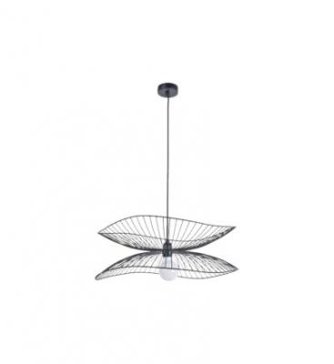 Suspension 1x e27 m&eacute;tal noir FORESTIER Libellule D.56 cm
