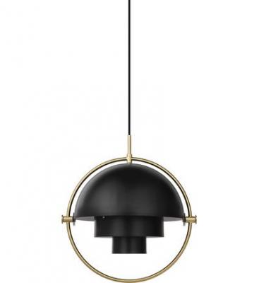 Suspension orientable MULTI LITE laiton noir H36 x &Oslash;36 cm Noir Gubi