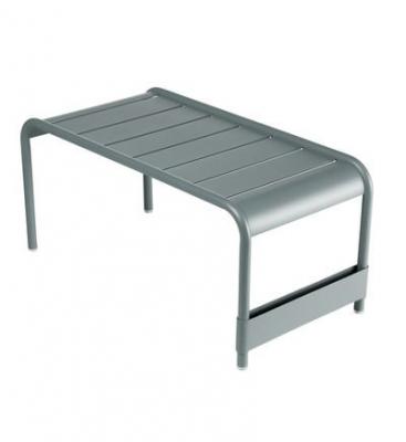 Fermob - Table basse large / banc de jardin Luxembourg, gris orage