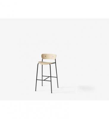 Chaise de bar en ch&ecirc;ne naturel AV9 Pavilion -&tradition