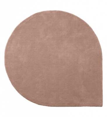 Tapis en laine rose 130 x 160 cm Stilla - AYTM