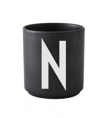 Design Letters - Tasse noire Design Letters - Noir - N