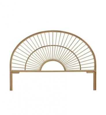 T&ecirc;te de lit arrondie en rotin 160 cm BOHO