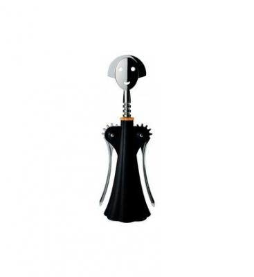 Tire-bouchon noir en r&eacute;sine thermoplastique Anna G - Alessi