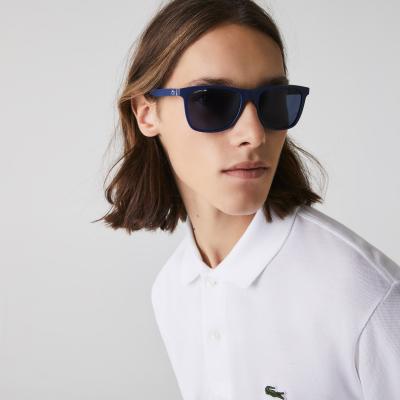 Lunettes de soleil Lacoste L860s col. 424 Hommes Carr&eacute; Bleu opaque