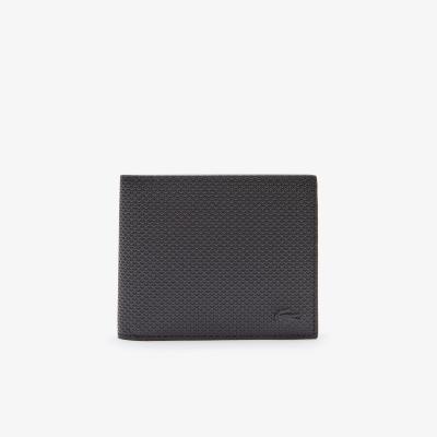 Lacoste Portefeuille Chantaco - 8 cartes - Noir