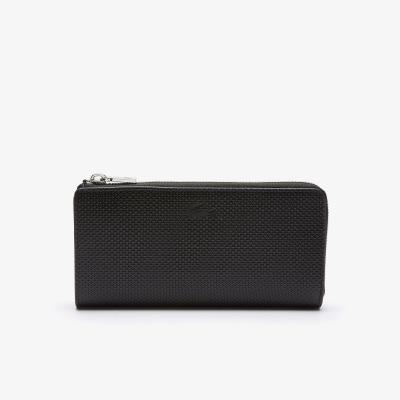 LACOSTE Slim Zip Wallet Noir [139443] - porte-monnaie porte monnaie