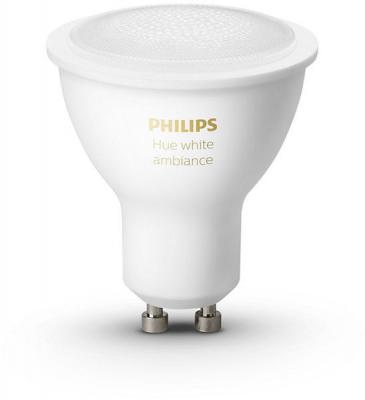 Lumi&egrave;re connect&eacute;e Philips HWA 5.5W GU10 x1 