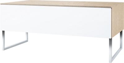 Norstone Khalm 140 Ch&ecirc;ne et Blanc Meuble TV