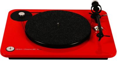 Elipson CHROMA 400 RIAA BT - Platine - rouge laqu&eacute; 