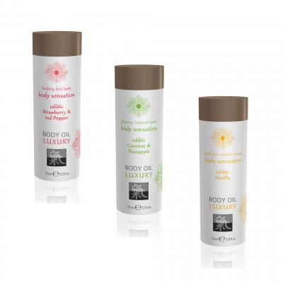 Huile Luxury Comestible Saveur Vanille - 75 Ml Hot - Shiatsu