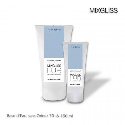 MIXGLISS LUB V2, Lubrifiant Premium &agrave; Base d'Eau, Naturel 150 ml