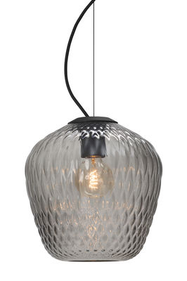 Suspension en verre souffl&eacute; gris Blown SW3 -&tradition