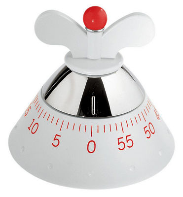 Alessi A09 Kitchen Timer Blanc Minuteur