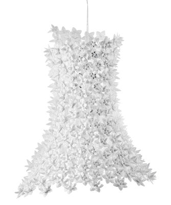 Kartell Bloom, Lampe &agrave; Suspension, Blanc, Avec Fleurs