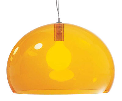Kartell FL / Y, Lampe &agrave; Suspension, Orange