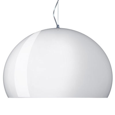 Kartell FL / Y, Lampe &agrave; Suspension, Rev&ecirc;tement Opaque Blanc