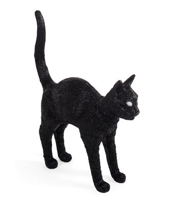 Seletti Jobby The Cat Lamp Black lampe de table en forme de chat noire