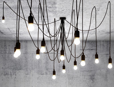 Maman Suspension 14 Lumi&egrave;res Avec Ampoules Givr&eacute;es 4m &Oslash;modulable