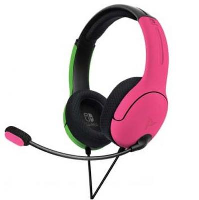Casque gaming Pdp LVL40 Nintendo Switch Rose et vert 