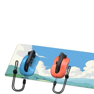 Support souris Joy-Con Bleu et Orange pour Nintendo Switch 2 + Tapis de souris XXL