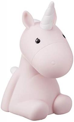 Kontiki Veilleuse Licorne LED Rose 17 cm