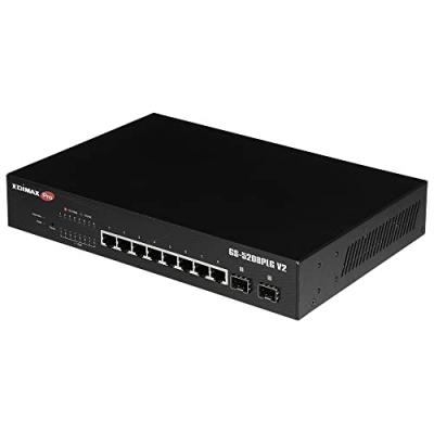 Edimax pro gs-5208plg v2 switch 10xgb poe+ (2xsfp) GS-5208PLG V2