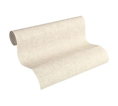 Papier peint vinyle intiss&eacute; Ginkgo blanc