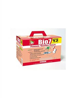 Ecogene - Bio7 sp&eacute;cial fosses toutes eaux - 24 sachets