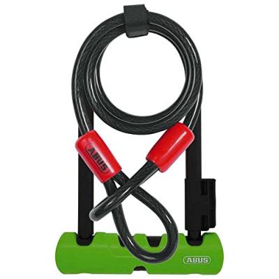 Abus 410 SH34 + 10/120 Antivol U pour v&eacute;lo Unisex, Vert, 120 cm