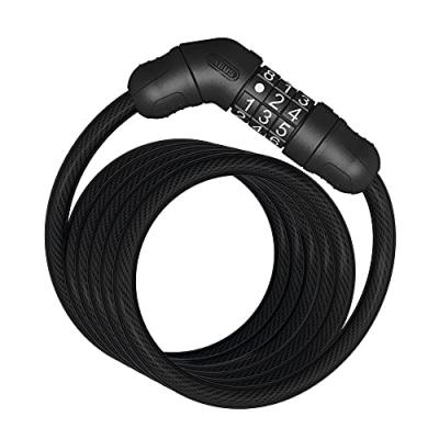 Abus 4508C Antivol v&eacute;lo &agrave; Combinaison Unisex, Noir, 150 cm