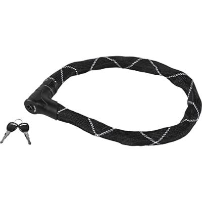 Abus steel-o-flex iven 8200 85 55148-2 cha&icirc;ne antivol noir 85 cm