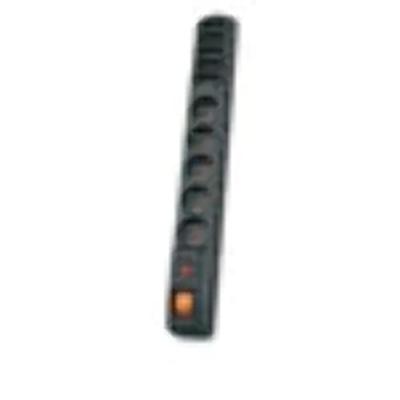 Multiprise avec interrupteur : 10 prises, cable de 1,5 m, noire