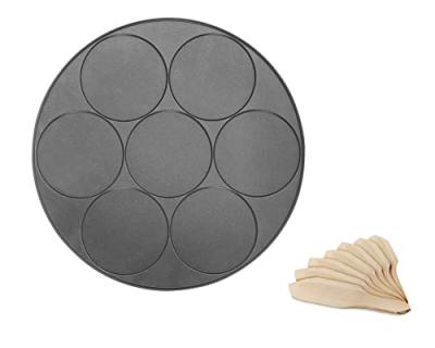 Plaque 7 mini-cr&ecirc;pes pour cr&ecirc;pi&egrave;re lagrange - diam&egrave;tre cr&ecirc;pe : 11 cm.