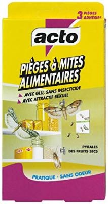 Pi&egrave;ge &agrave; mites alimentaire - lot de 3