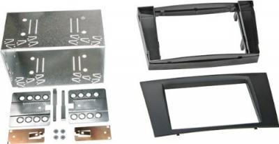 Adaptateur de fa&ccedil;ade 2-din pour mercedes e-class (w 211/ s 211) noir