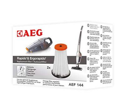 Lot de 2 filtres AEF144 pour aspirateur aeg