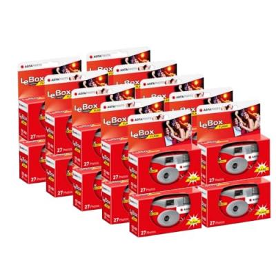 AgfaPhoto LeBox Flash - Gris et Rouge