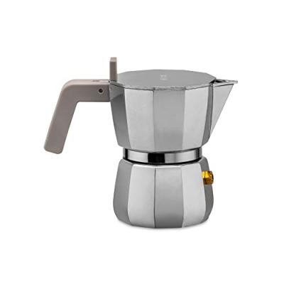 Alessi ""MOKA"" CAFETERA 3 TAZAS D. DAVID CHIPPERFIELD DC06/3, Aluminium