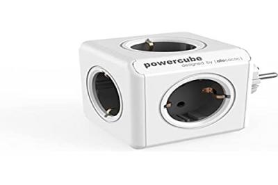 Ladr&oacute;n allocacoc Powercube Original 5 tomas. Color gris - talla