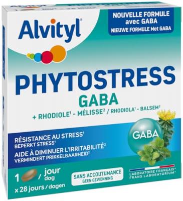Alvityl Phytostress GABA Rhodiole M&eacute;lisse d&egrave;s 12 ans 28 comprim&eacute;s