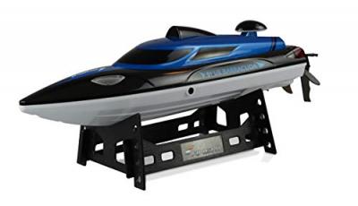 Bleu Barracuda V2 Bateau RC d&eacute;butant motoris&eacute; pr&ecirc;t &agrave; fonctionner (RtR) 355 mm